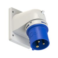 32A 230V 2P+E Flanged Angled Inlet 77723-6