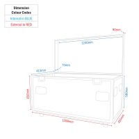 Starlit Dance Floor Flight Case - 8pcs 4 x 2ft