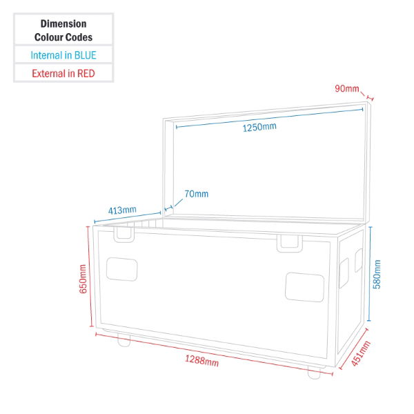 Starlit Dance Floor Flight Case - 8pcs 4 x 2ft