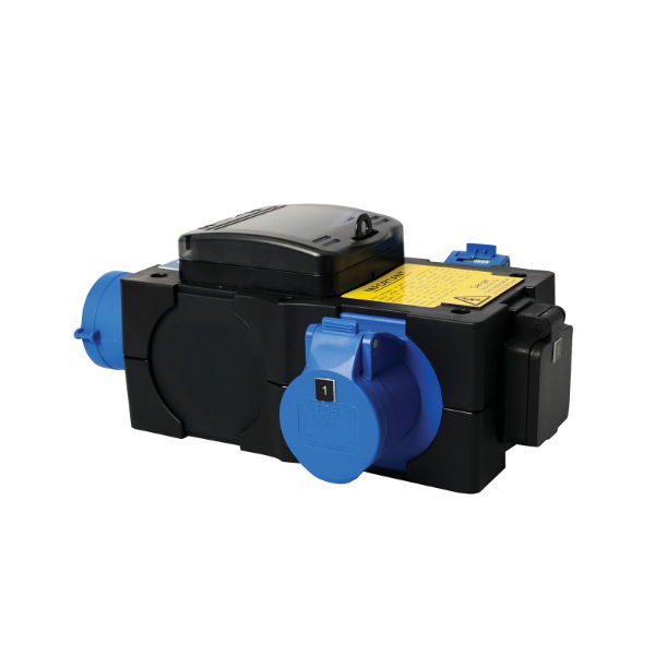 ST ANTON Distribution Box 32A 240V In, 2x 16A, 1x 13A Out