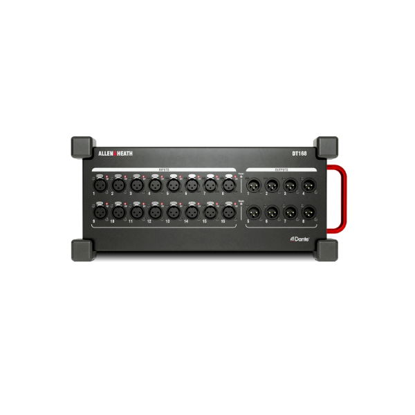 Portable Dante I/O Expander 16 Mic/Line 8 XLR Out, DT168