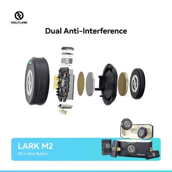 Wireless Lavalier Microphone Combo LARK M2 Combo (Shine Charcoal)
