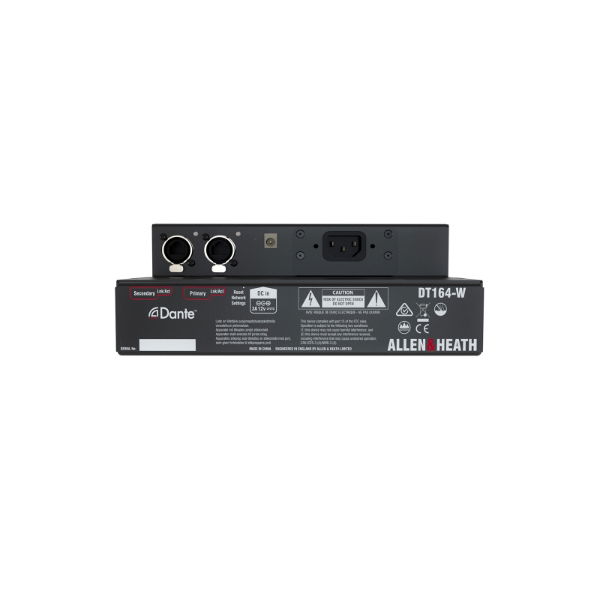 Wall-mount/Floor Dante I/O Expander 16 Mic/Line 4 XLR Out, DT164W