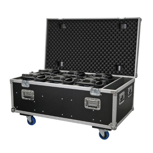 6 Way Titan Zoom Wash T1 Flight Case