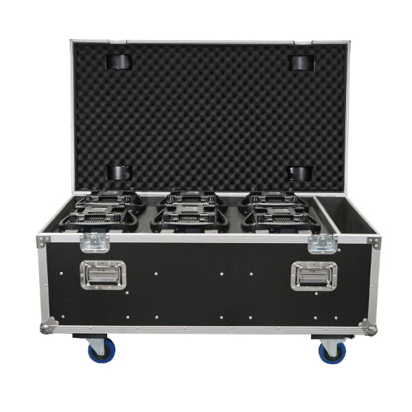 6 Way Titan Zoom Wash T1 Flight Case