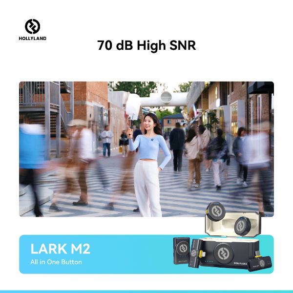 Wireless Lavalier Microphone Combo LARK M2 Combo (Shine Charcoal)