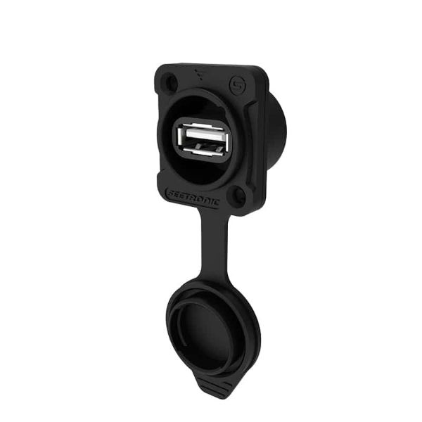 USB Type-A Feedthrough IP65 MAUSB-W-B