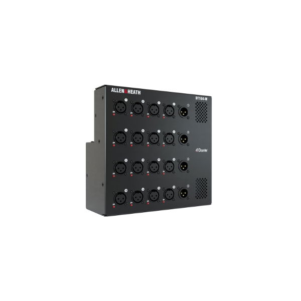 Wall-mount/Floor Dante I/O Expander 16 Mic/Line 4 XLR Out, DT164W