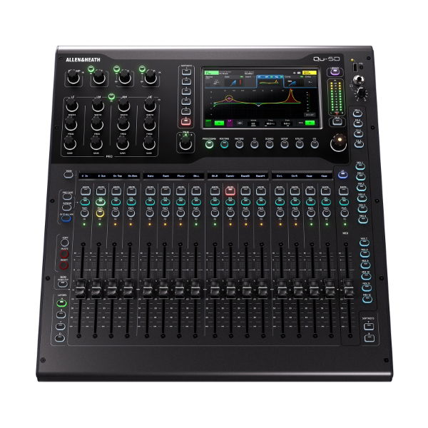 Digital Mixing Console With 16 Faders and 16x16 Dante, Qu-5D